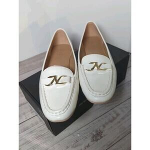 Naturalizer Womens Layla Slip On Loafer Warm White Leather 12 M NEW